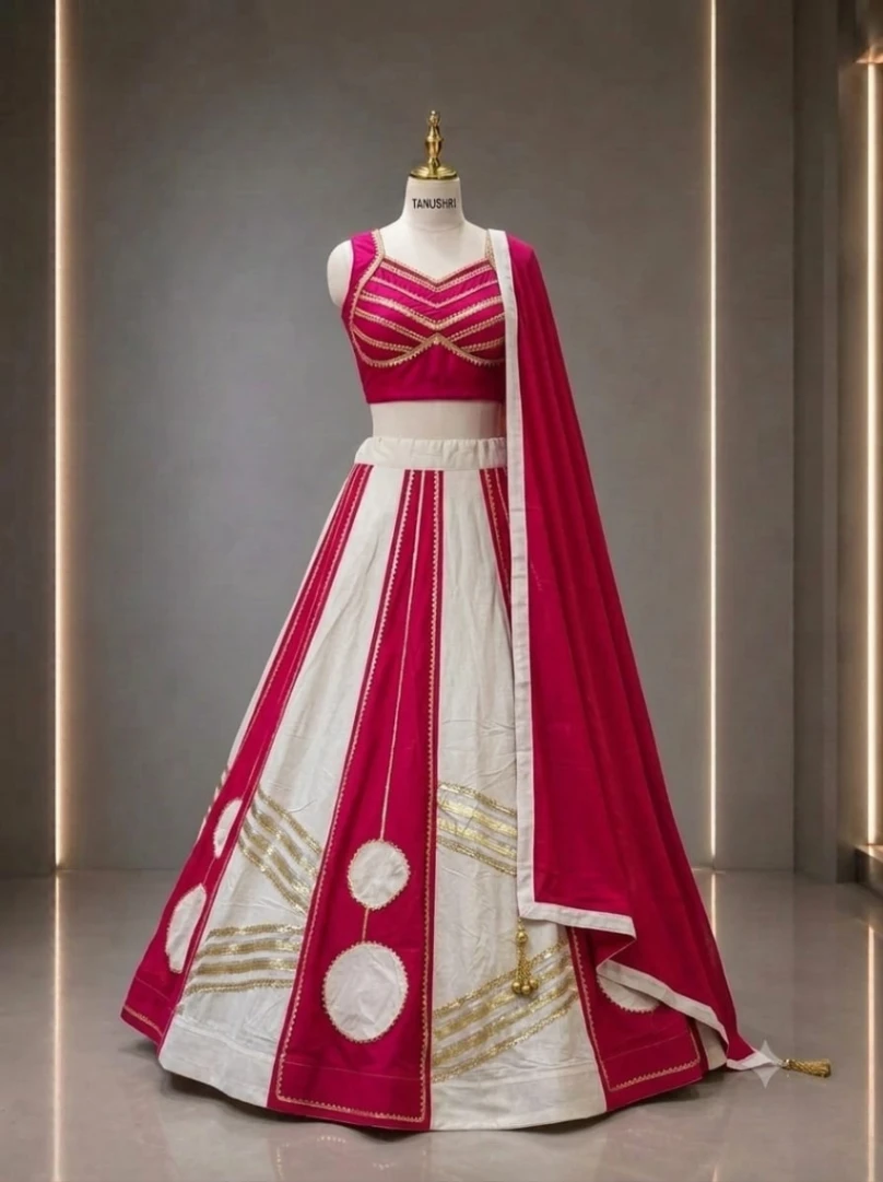 Pure cotton  blooming fabric heavy chaniya choli